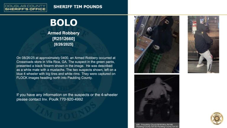 BOLO: Crossroads Store Robbery