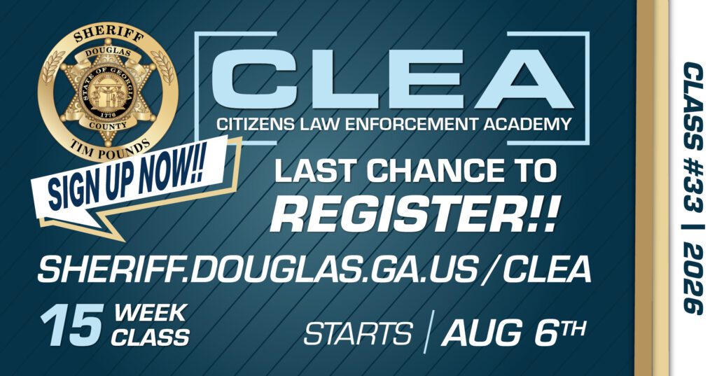 Citizens Law Enforcement Academy (CLEA) flyer