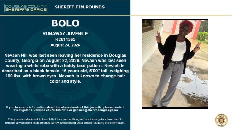 BOLO: Juvenile, Nevaeh Hill